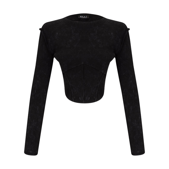 YASMINRIB ACID WASH TOP