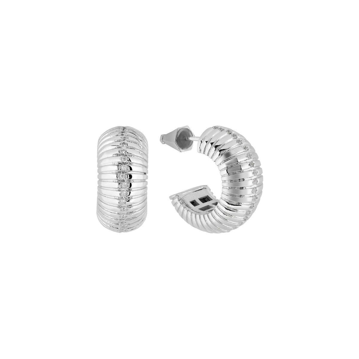 LYRA GLAM SILVER EARRINGS