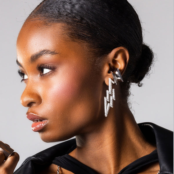 BARQ  SILVER EARRINGS