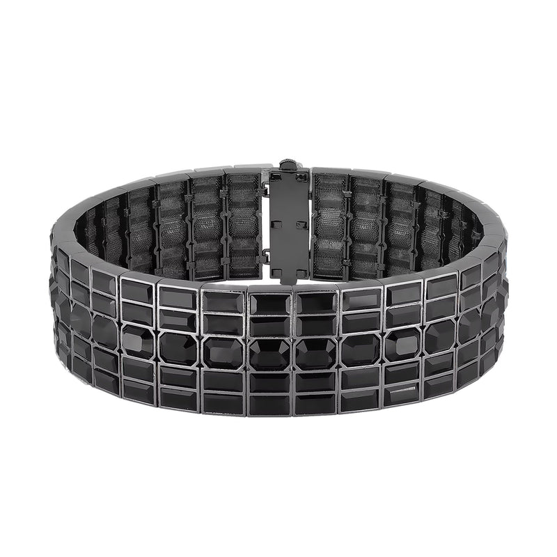 HIVA BLACK CUFF NECKLACE