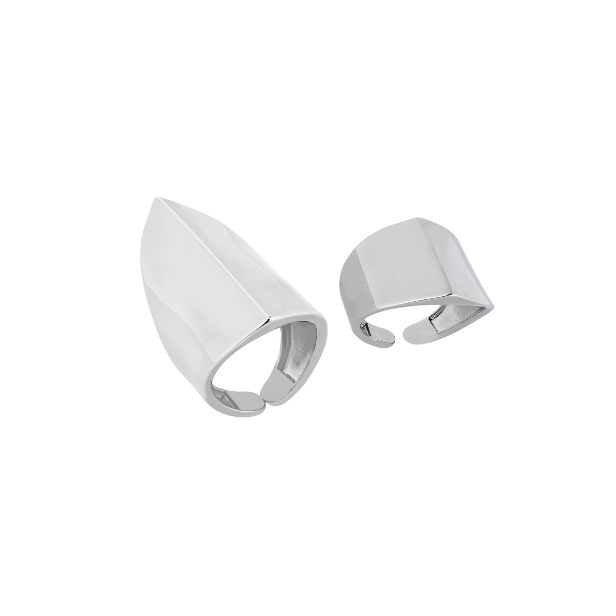 IRVA SILVER RING SET