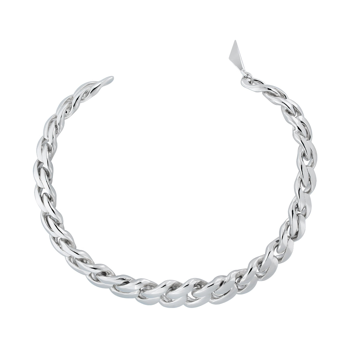 PATROW SILVER CUFF NECKLACE