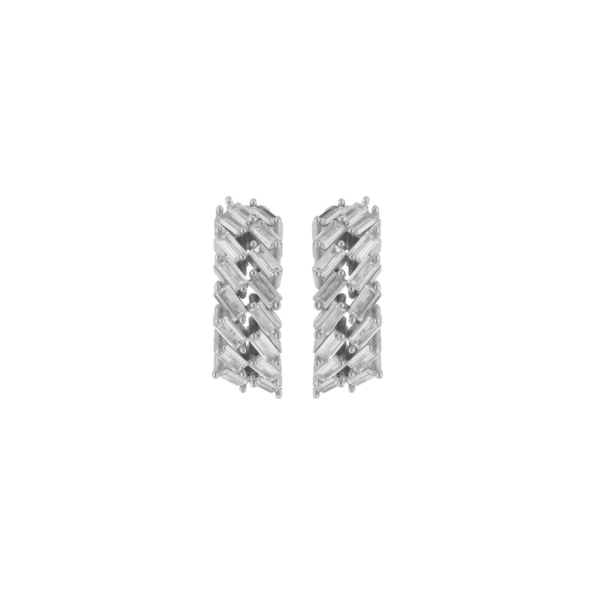 NYX SILVER EARRINGS