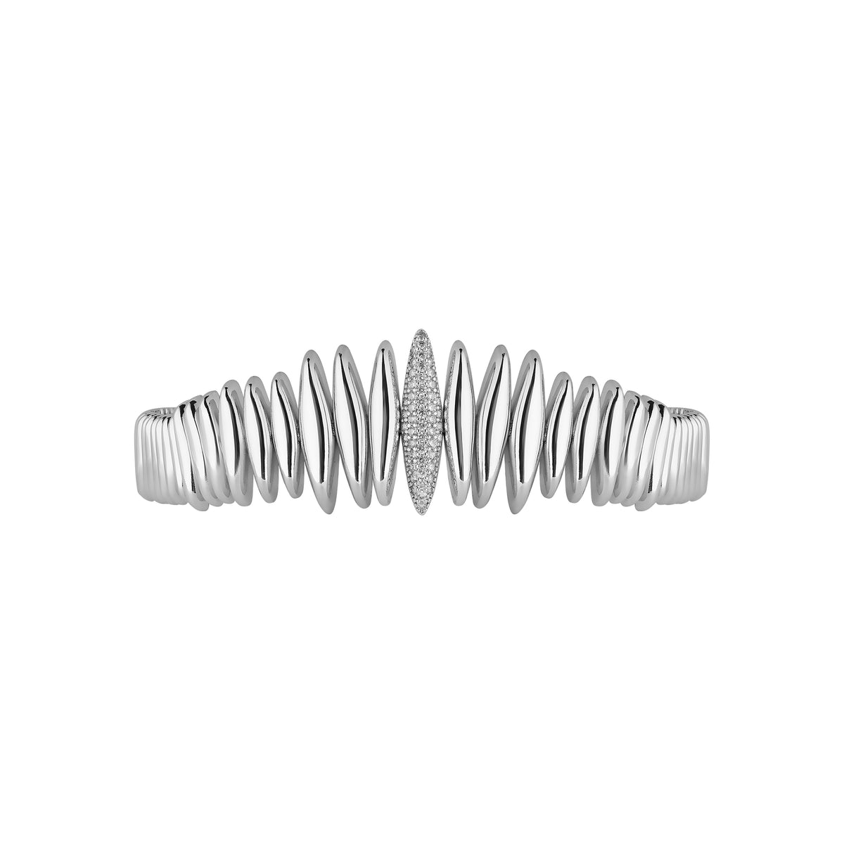 SAHRA SILVER CUFF NECKLACE