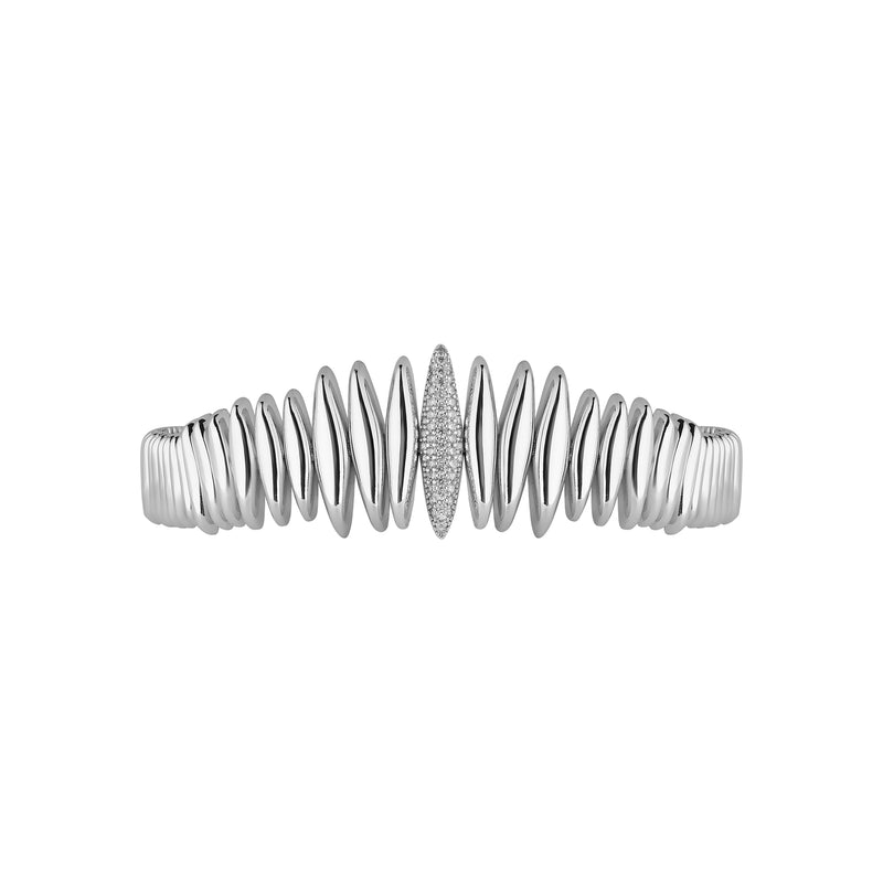 SAHRA SILVER CUFF NECKLACE