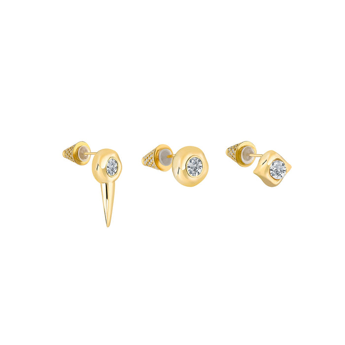 TARA GOLD EARRING SET