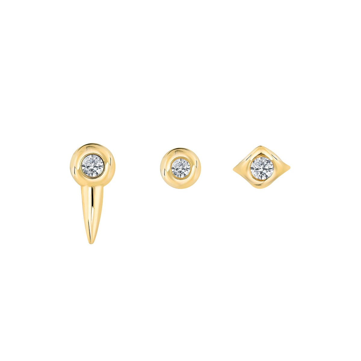 TARA GOLD EARRING SET