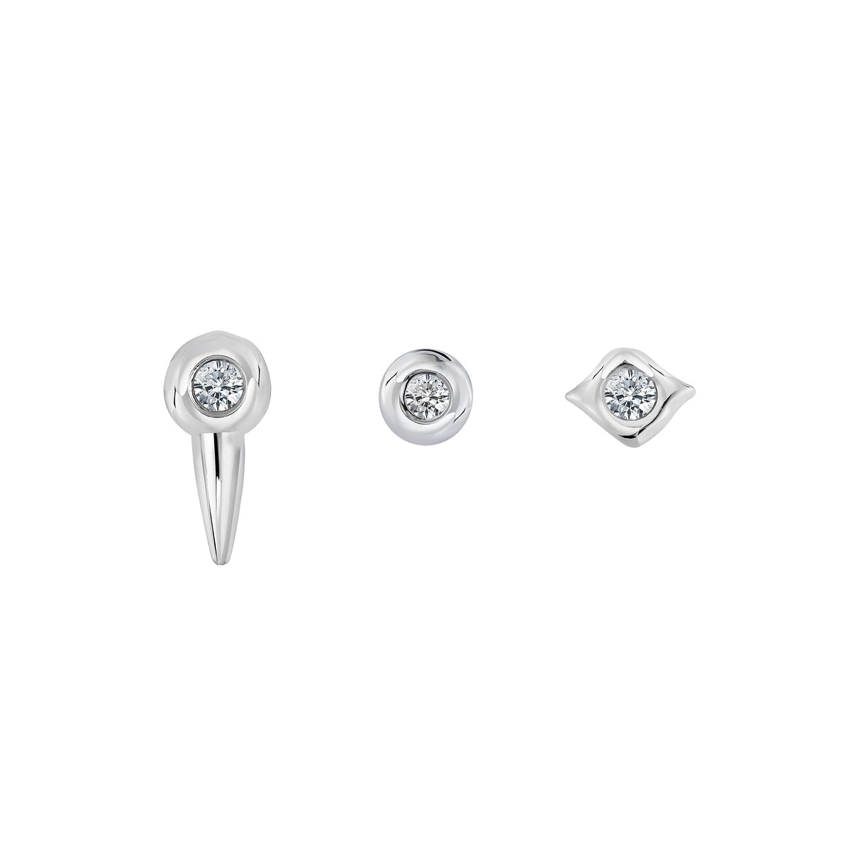 TARA SILVER EARING SET