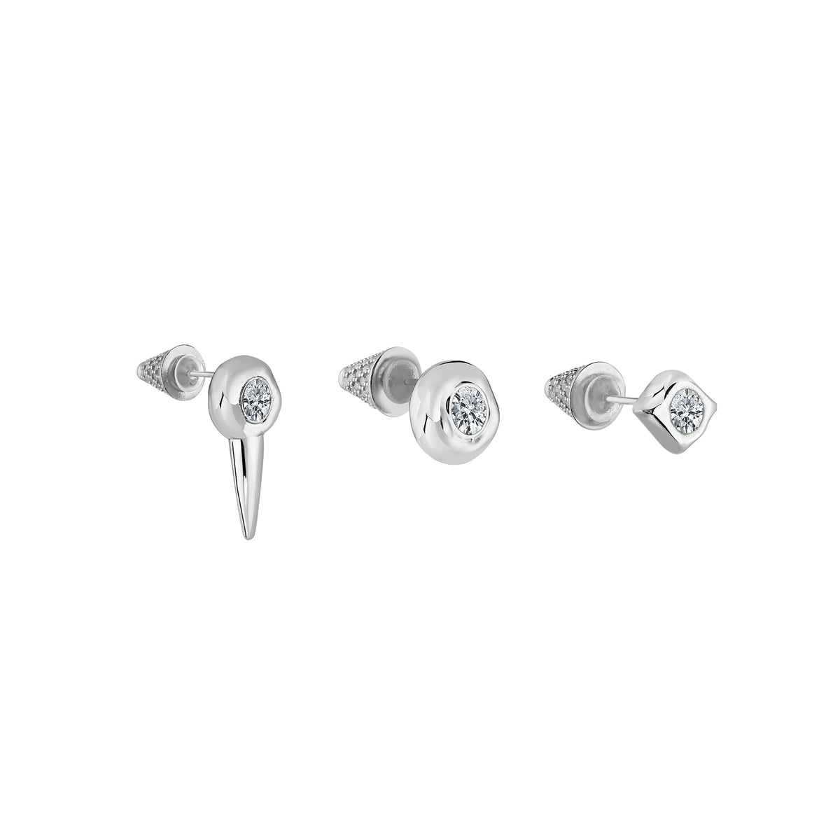 TARA SILVER EARING SET