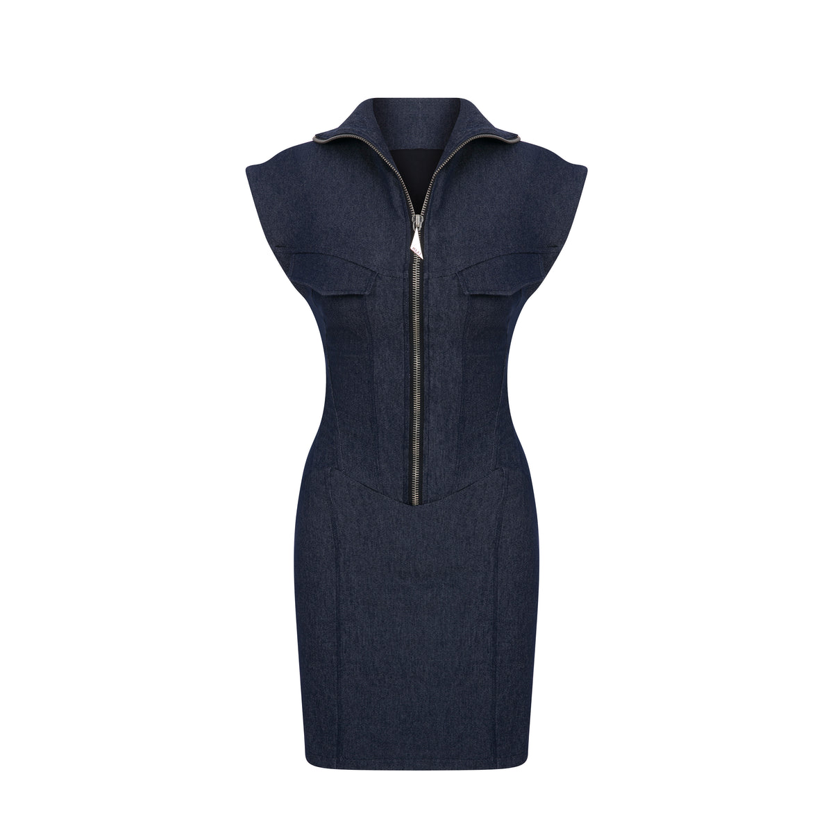 CHERRY DENIM DRESS
