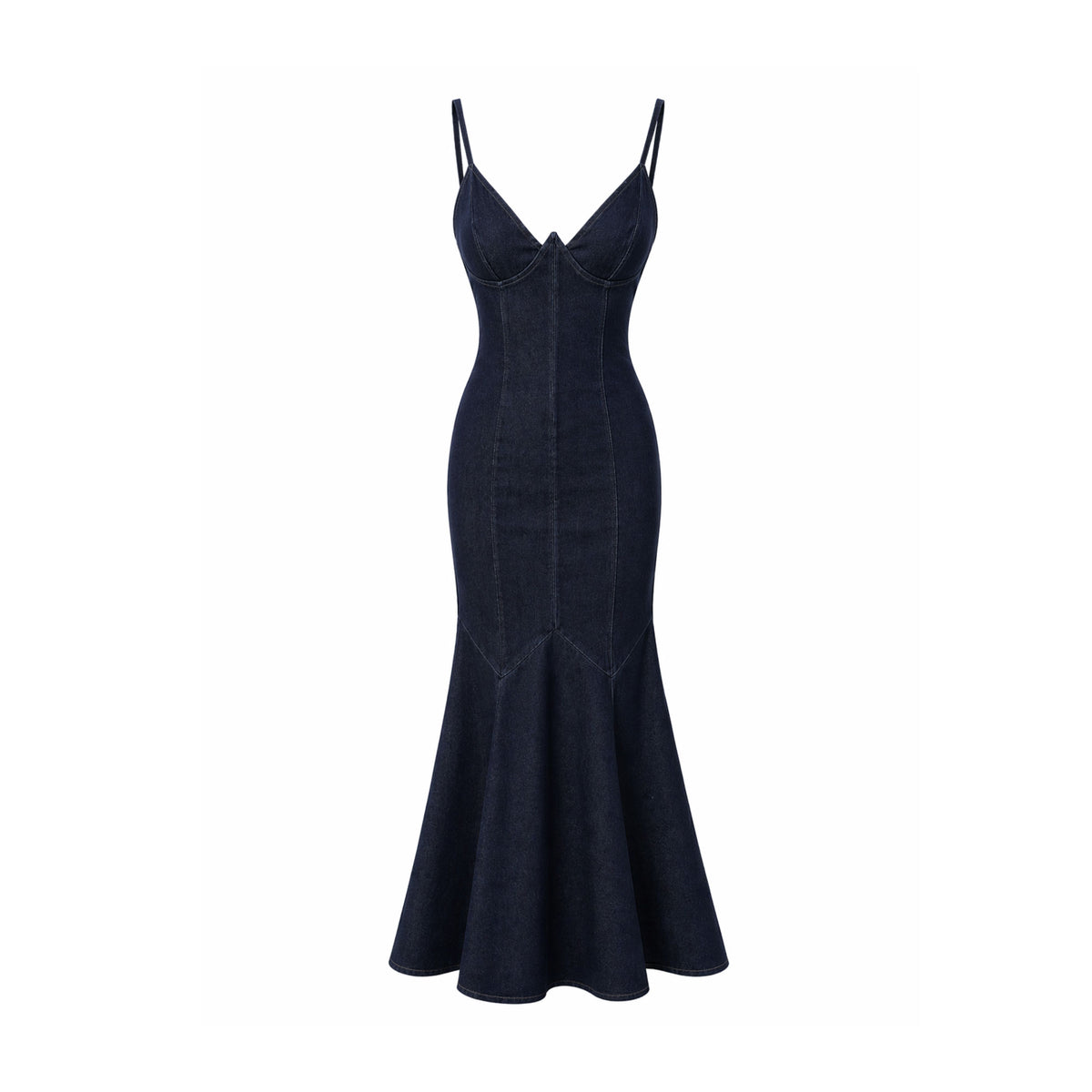 SWAN DENIM DRESS